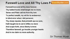 Sir Thomas Wyatt - Farewell Love and All Thy Laws Forever