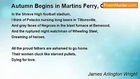 James Arlington Wright - Autumn Begins in Martins Ferry, Ohio