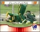 Faf Du Plessis and Ahmad Shehzad collision   1st Odi Pak Vs S A
