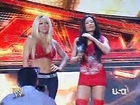 Mickie James and Candice Michelle vs. Beth Phoenix and Jillian Hall