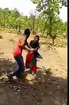 indian couple brutaly beating by village guys in jungle