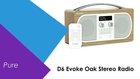 Pure D6 Evoke Oak Stereo Radio