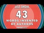 43 Words Invented by Authors - mental_floss on YouTube - List Show (248)