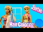 Barbie Color Chalk Hair Makeover Kit Barbie Doll Hair Chalking Review   Disney Cars Toy Club